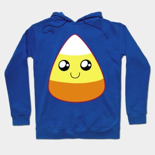 Cute Happy Candy Corn (Blue) Hoodie